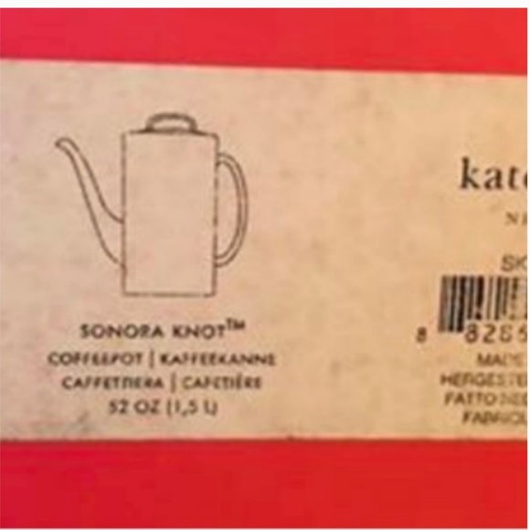 kate spade sonora knot tea coffee pot urn and lid server nwt - Picture 4 of 8